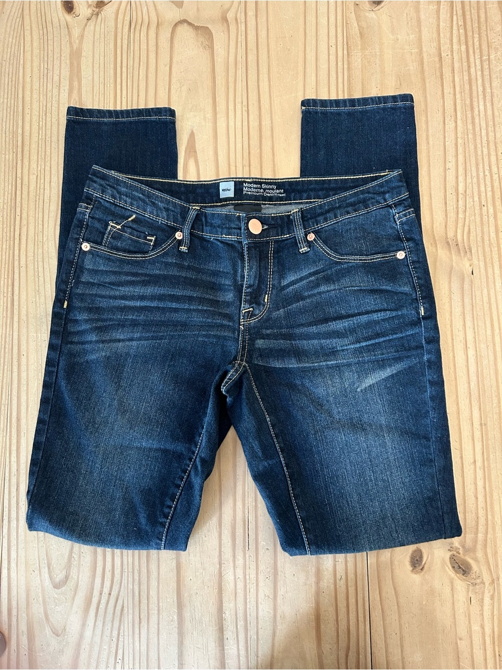 Mossimo Supply Co. Dark Wash Modern Skinny Jeans
